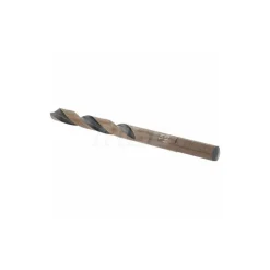 Mechanics Drill Bit: 1/4" Dia, 135 ° Point, High Speed Steel, Weldon Shank, Split Point