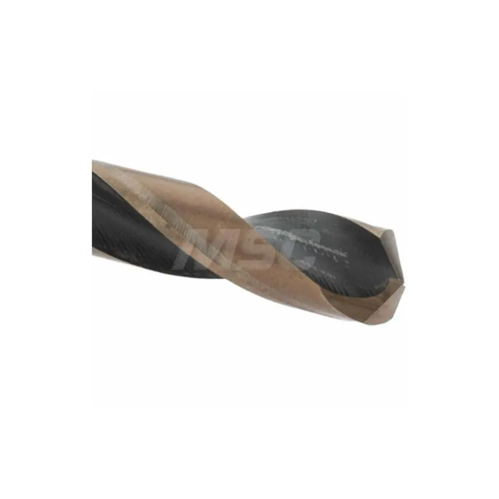 Mechanics Drill Bit: 1/4" Dia, 135 ° Point, High Speed Steel, Weldon Shank, Split Point