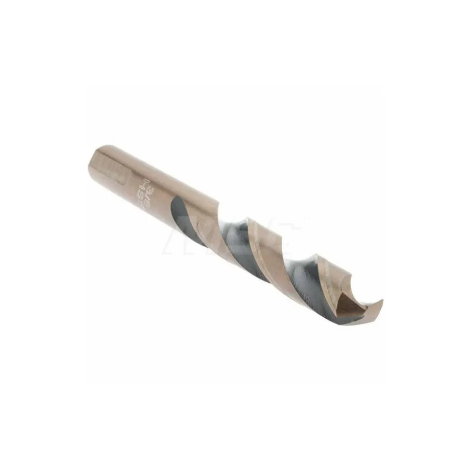 Mechanics Drill Bit: 3/8" Dia, 135 ° Point, High Speed Steel, Weldon Shank, Split Point
