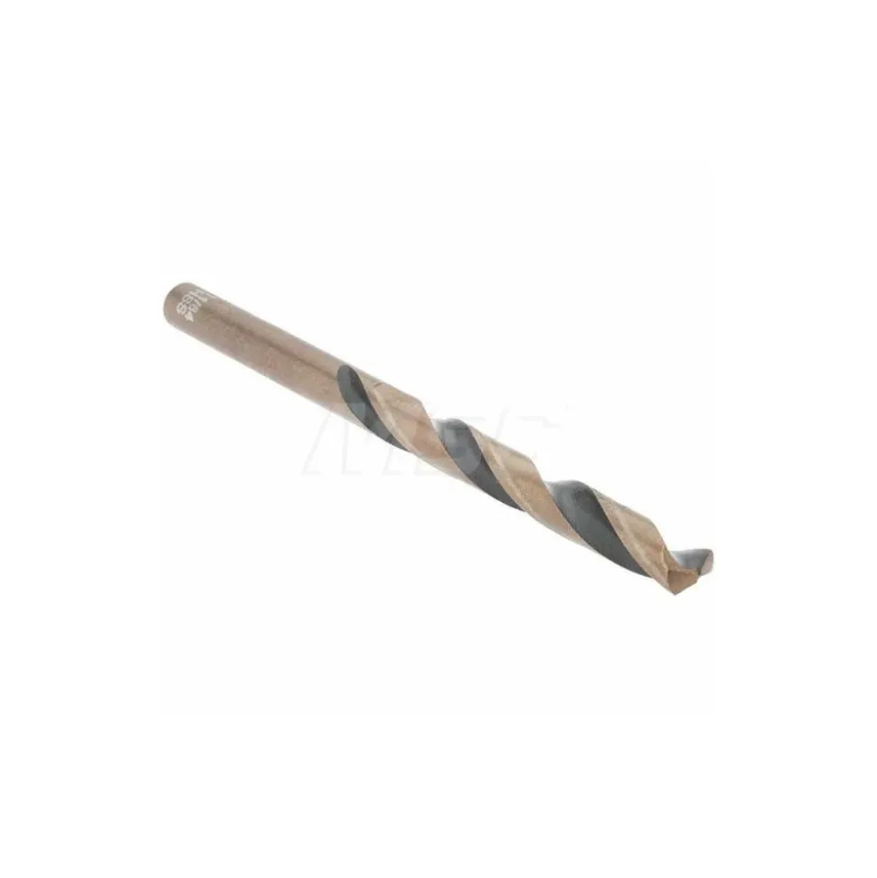 Mechanics Drill Bit: 11/64" Dia, 135 ° Point, High Speed Steel, Straight-Cylindrical Shank, Split Point