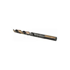 Mechanics Drill Bit: Letter E (1/4"), 135 ° Point, High Speed Steel, Weldon Shank, Split Point
