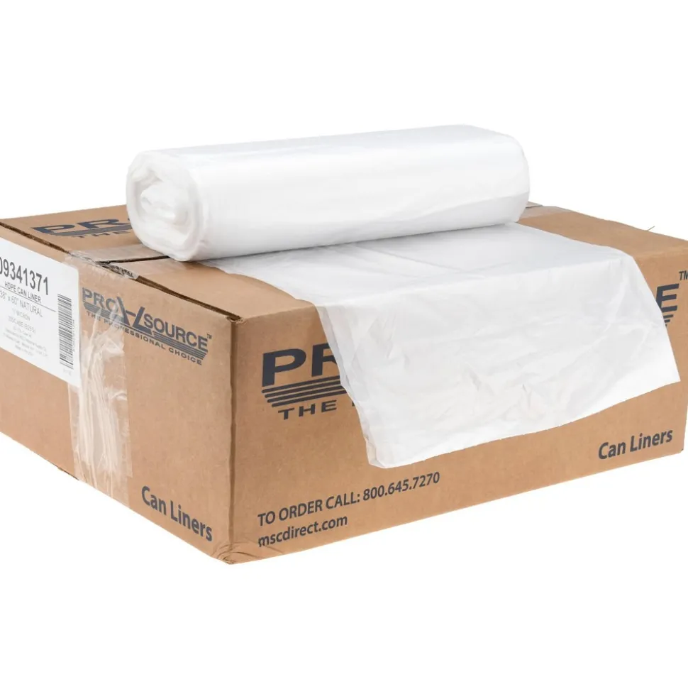 Medium Duty Trash Bags: 60.000 gal, 0.67 mil, Pack of 200