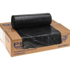 Medium Duty Trash Bags: 60.000 gal, 0.8 mil, Pack of 100