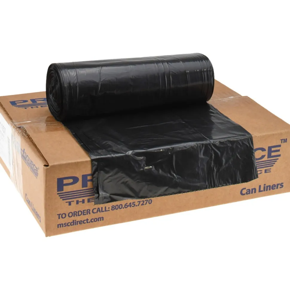 Medium Duty Trash Bags: 60.000 gal, 0.8 mil, Pack of 100