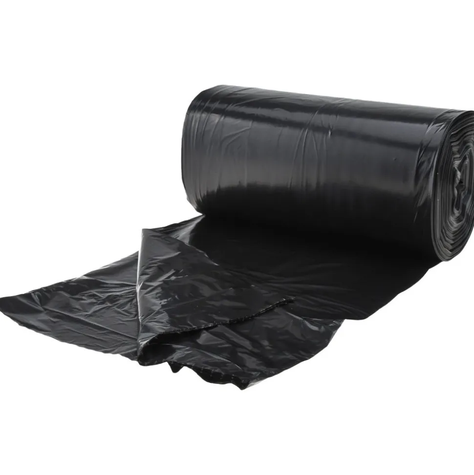 Medium Duty Trash Bags: 33.000 gal, 0.8 mil, Pack of 250