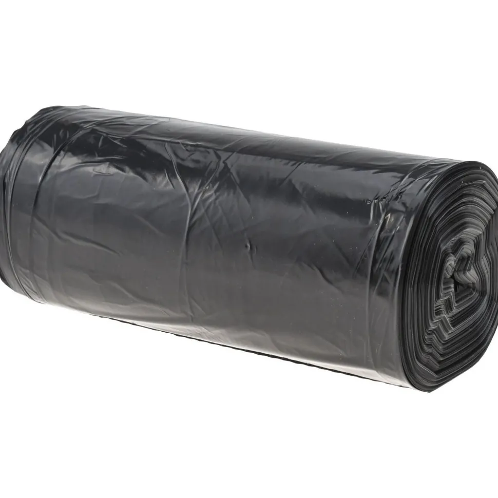 Medium Duty Trash Bags: 33.000 gal, 0.8 mil, Pack of 250