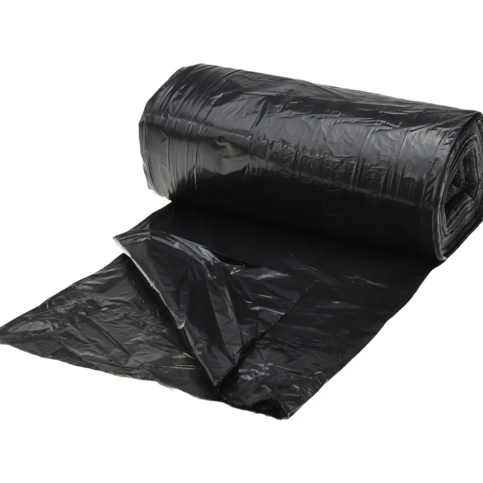 Medium Duty Trash Bags: 33.000 gal, 0.65 mil, Pack of 250