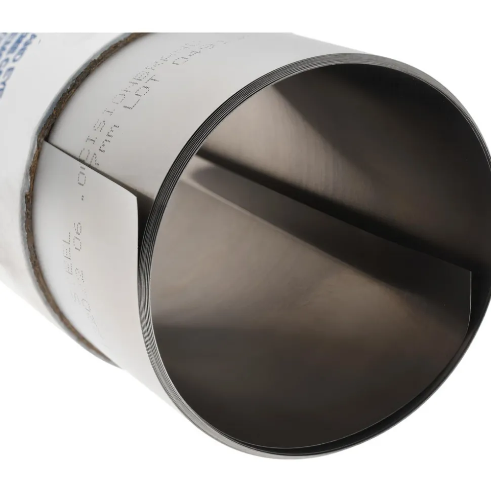 Metal Shim Stock: Roll, 0.0050" Thick, 100" Long, 6" Wide, 1010 Steel