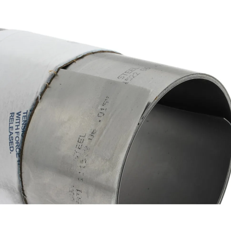 Metal Shim Stock: Roll, 0.0150" Thick, 100" Long, 6" Wide, 1010 Steel