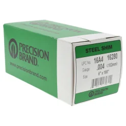 Metal Shim Stock: Roll, 0.0040" Thick, 100" Long, 6" Wide, 1010 Steel