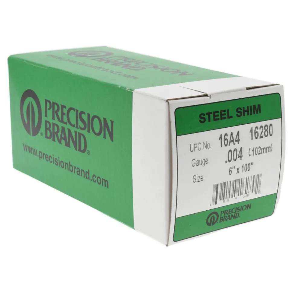 Metal Shim Stock: Roll, 0.0040" Thick, 100" Long, 6" Wide, 1010 Steel