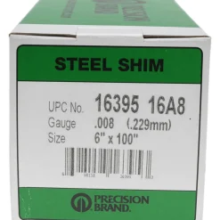 Metal Shim Stock: Roll, 0.0080