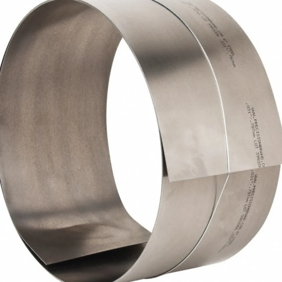 Metal Shim Stock: Roll, 0.0310" Thick, 100" Long, 6" Wide, 1010 Steel