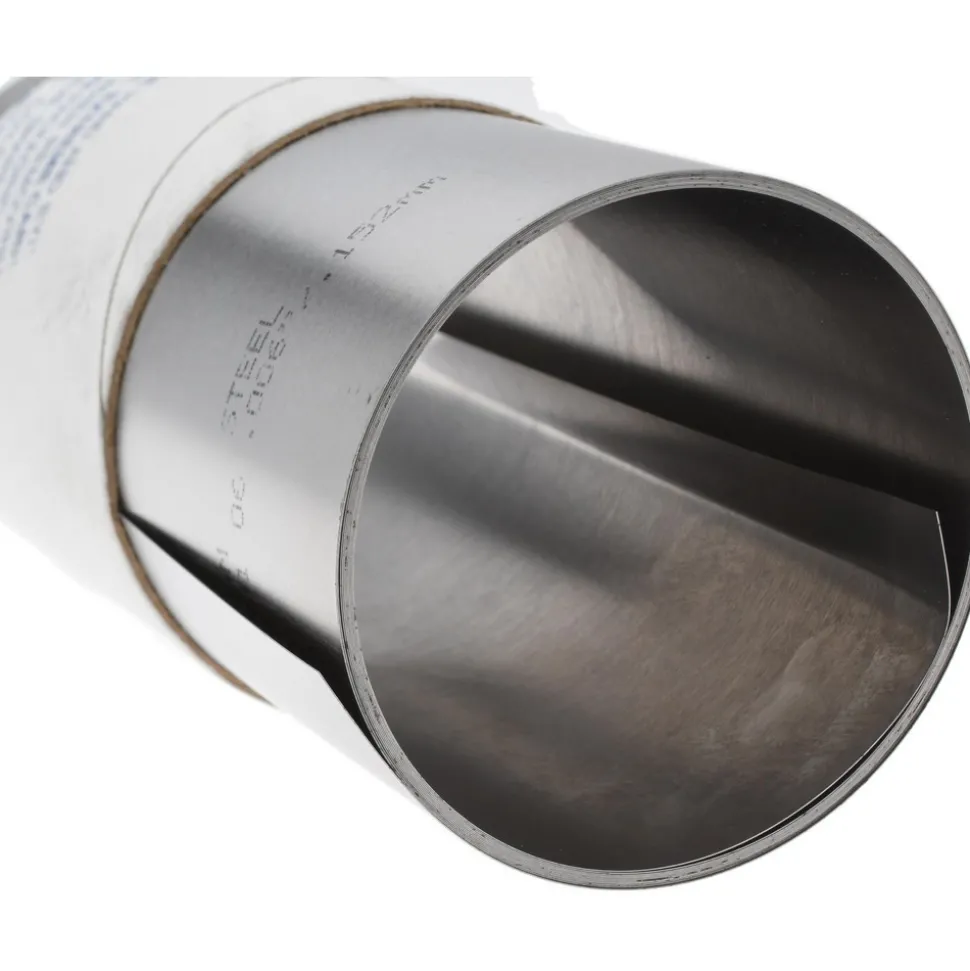 Metal Shim Stock: Roll, 0.0060" Thick, 100" Long, 6" Wide, 1010 Steel