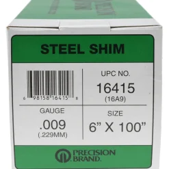 Metal Shim Stock: Roll, 0.0090