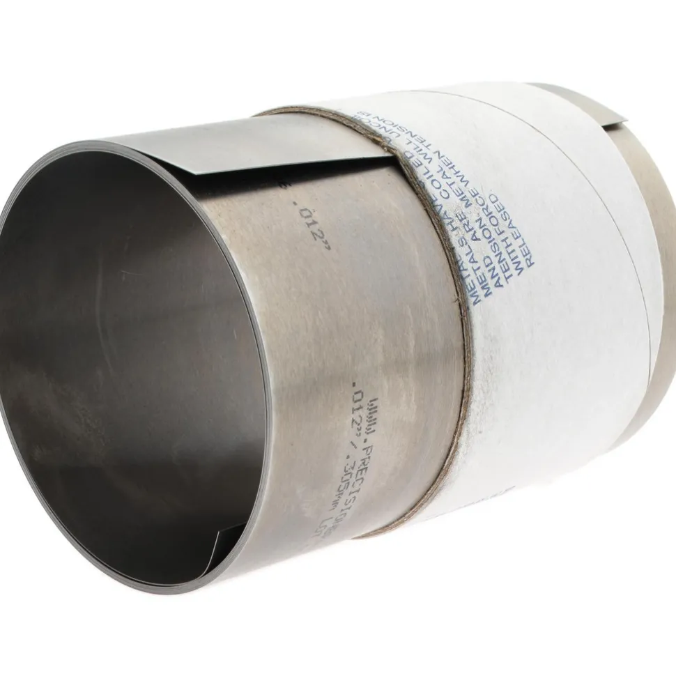 Metal Shim Stock: Roll, 0.0120" Thick, 100" Long, 6" Wide, 1010 Steel