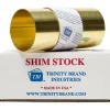 Metal Shim Stock: Roll, 0.0010" Thick, 100" Long, 6" Wide, 260 Brass