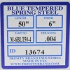 Metal Shim Stock: Roll, 0.0040" Thick, 50" Long, 6" Wide, 1095 & Blue Tempered Spring Steel