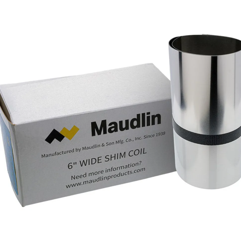 Metal Shim Stock: Roll, 0.0005" Thick, 50" Long, 6" Wide, 302/304 Stainless Steel