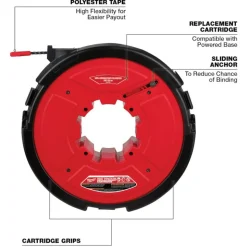 M18 FUEL™ ANGLER™ 100' Non-Conductive Polyester Pulling Fish Tape Replacement Cartridge