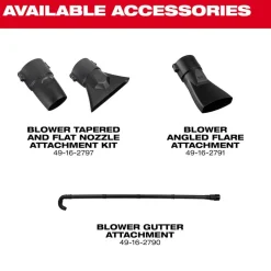 M18 FUEL™ Blower Kit: 500 CFM, 120 mph
