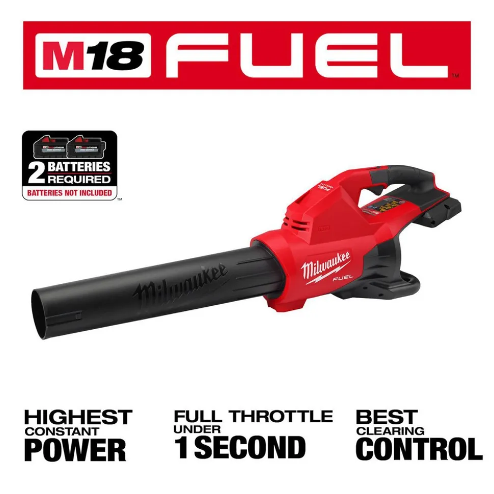 M18 FUEL™ Dual Battery Blower (Bare Tool): 600 CFM, 145 mph