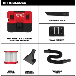 M12 FUEL™ 1.6 Gallon Wet/Dry Vacuum