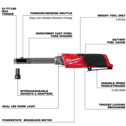 M12 FUEL™ INSIDER™ Extended Reach Box Ratchet