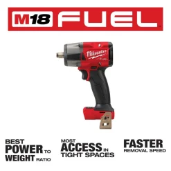 M18 FUELâ„¢ & M12 FUELâ„¢ 2-Tool Combo Kit, 3/8" High Speed Ratchet & 1/2" Mid-Torque Impact Wrench w/ Friction Ring