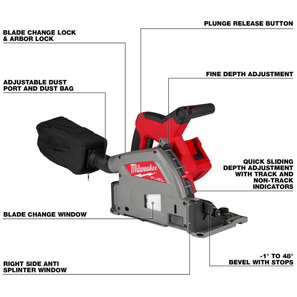 M18 FUEL™ 6-1/2” Plunge Track Saw