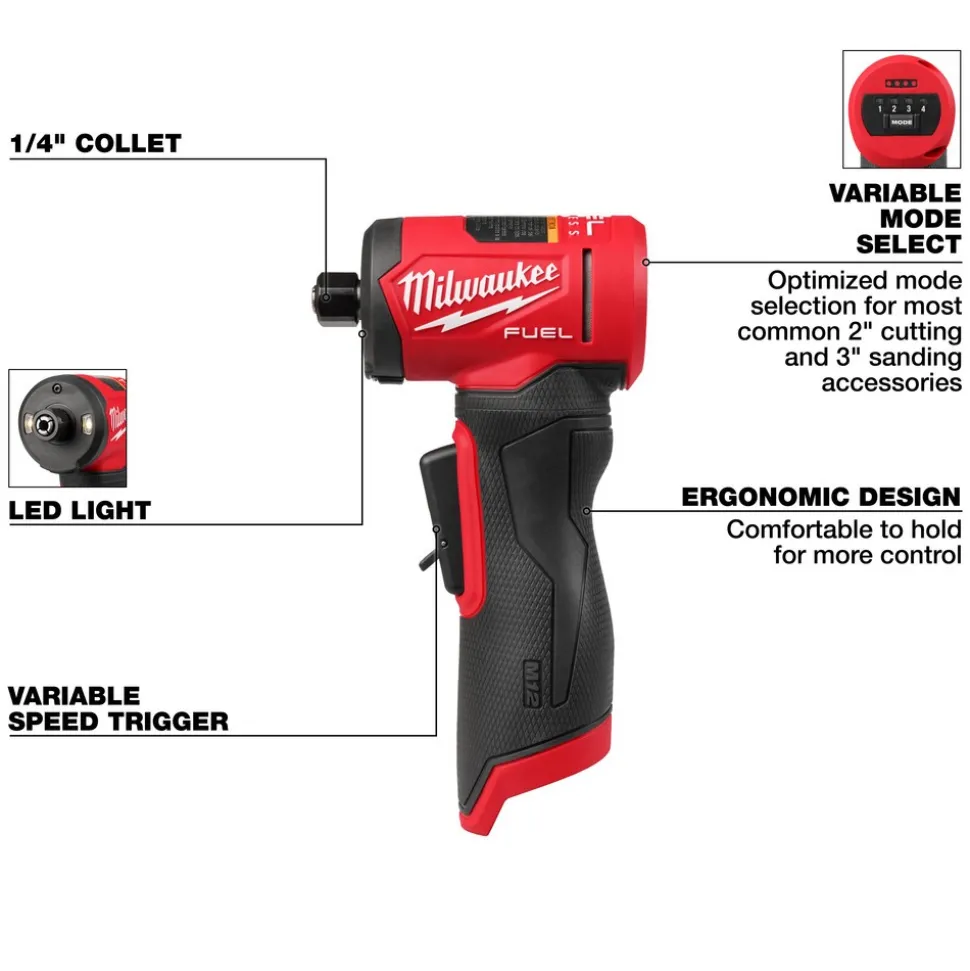 M12 FUEL™ 1/4" Right Angle Die Grinder (Bare Tool)