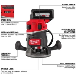 M18 FUEL™ 1/2" Router Kit
