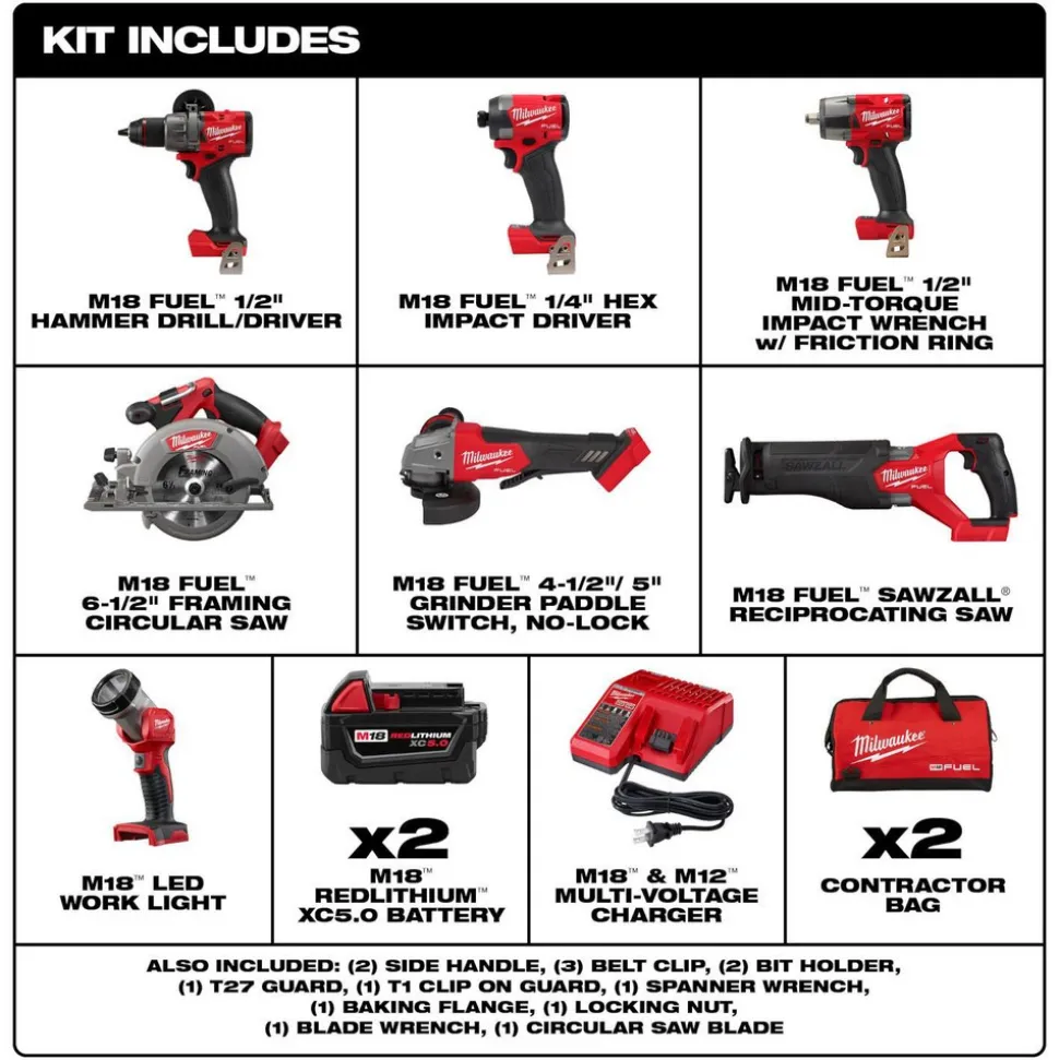 M18 FUEL™ 7-Tool Combo Kit