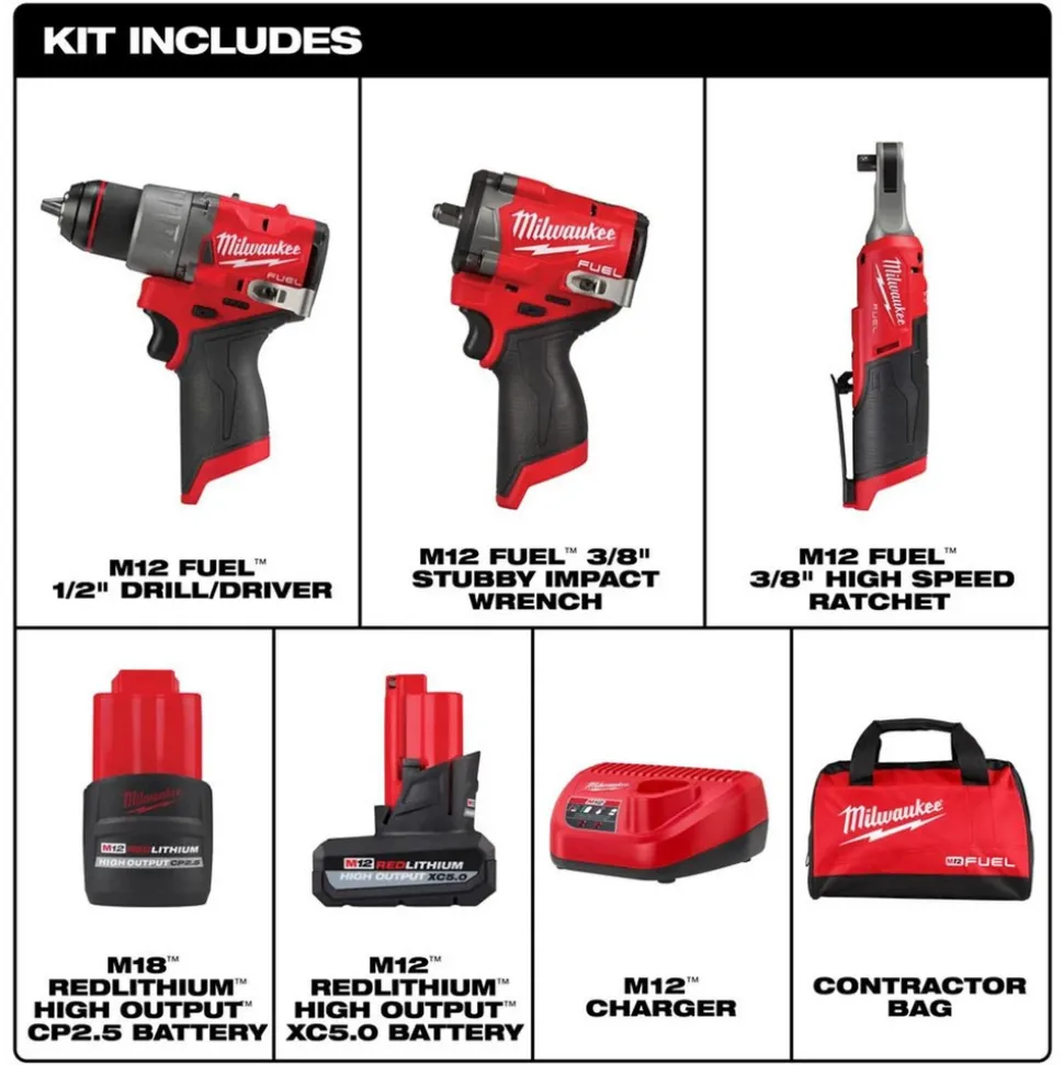 M12 FUEL™ 3-Tool Combo Kit