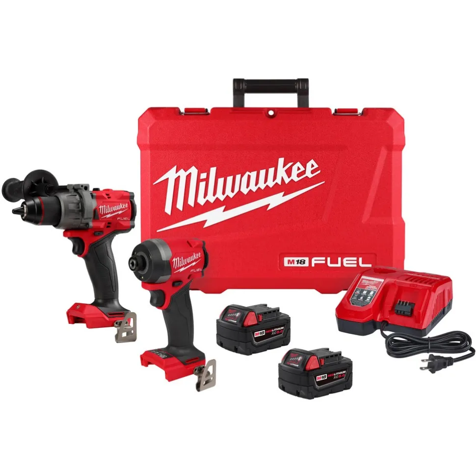 M18 FUEL™ 2-Tool Combo Kit, 1/2" Hammer Drill/Driver & 1/4" Hex Impact Driver