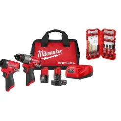 M12 FUEL™ 2-Tool Combo Kit, 1/2" Hammer Drill/Driver & 1/4" Hex Impact Driver