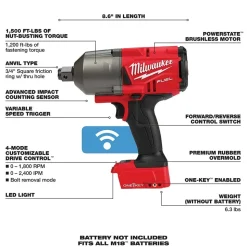 M18 FUEL™ w/ ONE-KEY™ High Torque Impact Wrench 3/4" Friction Ring (Bare Tool)