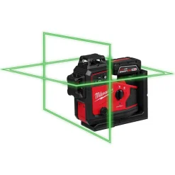 M12™ Green 360° 3-Plane Laser with Automatic Alignment & Receiver