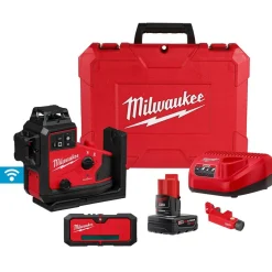 M12™ Green 360° 3-Plane Laser with Automatic Alignment & Receiver