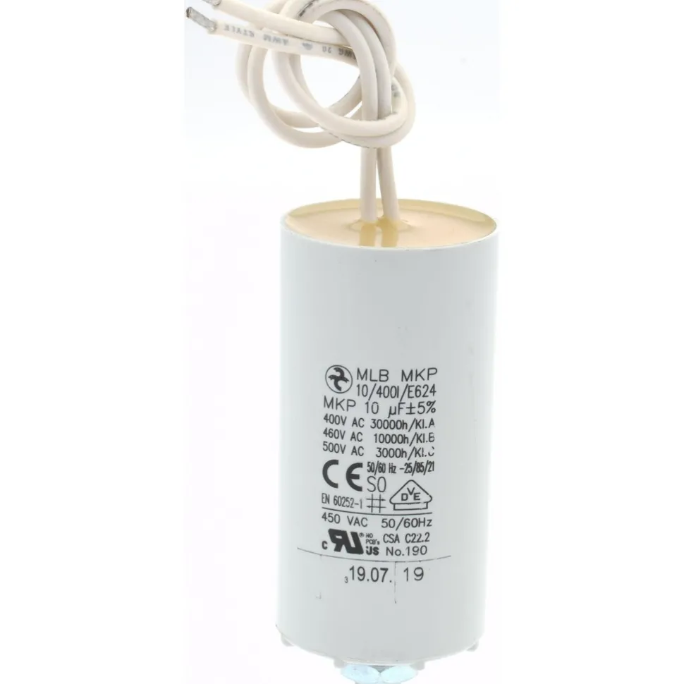 10 Microfarad Rating, Plastic, Blower Capacitor