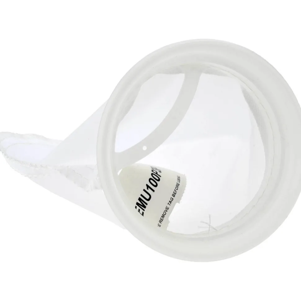 100 Micron, Size 3, 25 GPM Max Flow, Liquid Bag Filter
