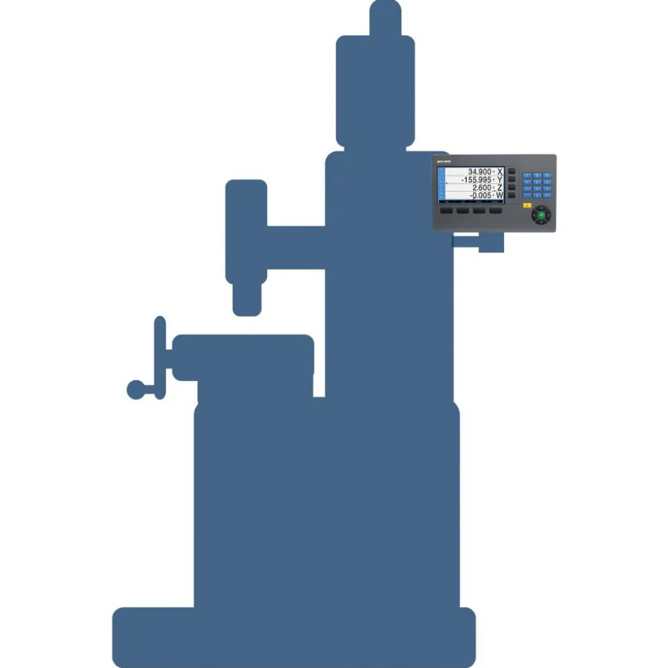 Milling DRO System: 3 Axes, Glass Scale, 35" X-Axis Travel, 13" Y-Axis Travel, 4" Z-Axis Travel