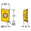 Milling Inserts: Insert Style: R390; Insert Size: 11; Insert Material: Solid Carbide; Insert Shape: Parallelogram