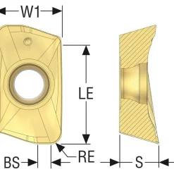 Milling Inserts: Insert Style: XOMX; Insert Size: 18; Insert Material: Solid Carbide; Insert Shape: Parallelogram