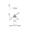 Milling Inserts: Insert Style: TDKT; Insert Size: 15; Insert Material: Solid Carbide; Insert Shape: Triangle