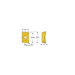 Milling Inserts: Insert Style: APKT; Insert Size: 10; Insert Material: Solid Carbide; Insert Shape: Parallelogram