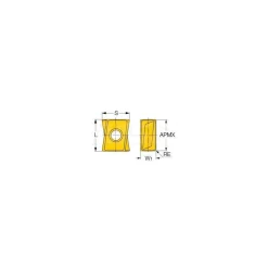 Milling Inserts: Insert Style: LNMT; Insert Size: 08; Insert Material: Solid Carbide; Insert Shape: Butterfly
