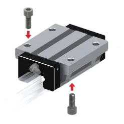 92mm L x 70mm W x 30.2mm H, 45mm Transverse Hole Spcg, 57mm Lateral Hole Spcg, 4 Way SHS Block w/Caged Ball