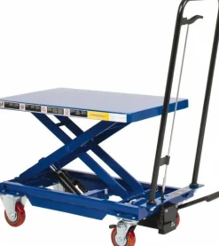 Mobile Air Lift Table: 400 lb Capacity, 8-3/4" Lift Height, 29" Lift Height, 17-5/8 x 27-1/2" Platform