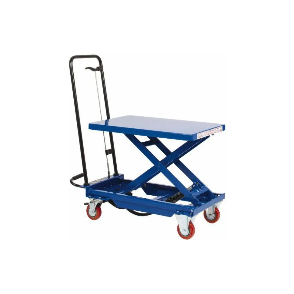 Mobile Air Lift Table: 400 lb Capacity, 8-3/4" Lift Height, 29" Lift Height, 17-5/8 x 27-1/2" Platform
